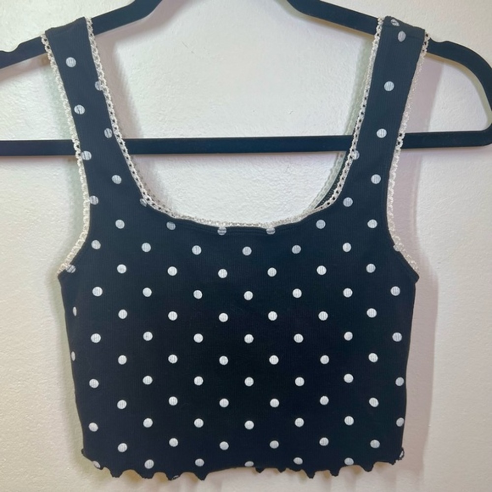 TOPSHOP⚫️DETAILED⚪️CROPPED TOP⚫️ - Picture 5 of 6